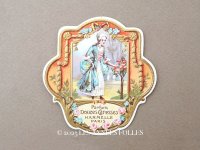 アンティーク パフュームラベル PARFUM DOUCES CARESSES - HARMELLE PARIS -