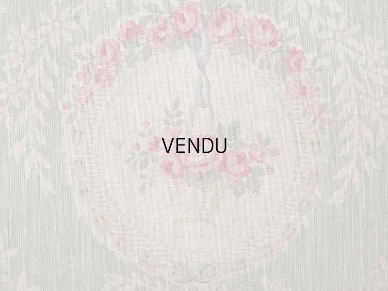 画像5: アンティーク 薔薇の花かごのメダイヨン カルトナージュボックス オリーブグリーン