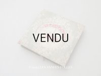 アンティーク 薔薇の花かごのメダイヨン カルトナージュボックス オリーブグリーン