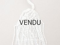 アンティーク シードビーズ 半透明＆シルバー ガラス製 1cm=4粒 36g