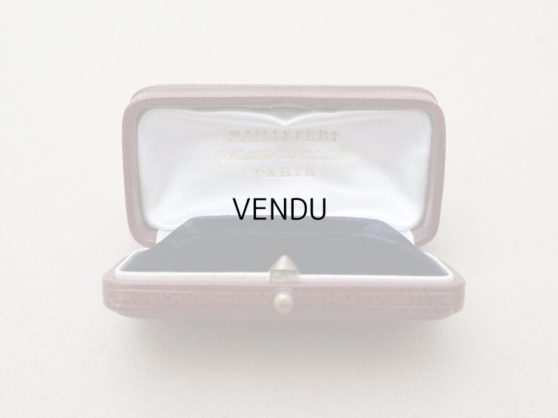 画像2: アンティーク 本革製 ジュエリーボックス 金彩入り ボルドー エパングル