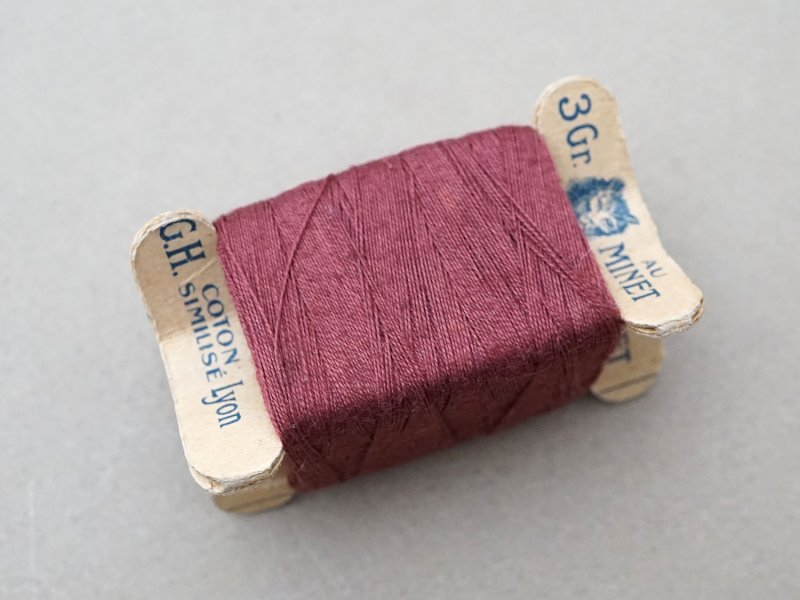 画像3: アンティーク  猫の糸巻き ボルドー - AU MINET -