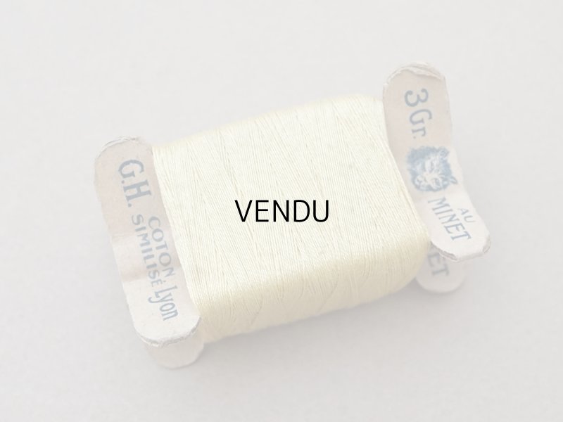 画像3: アンティーク  猫の糸巻き ボルドー レモン色 - AU MINET -