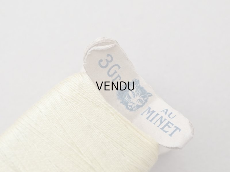 画像7: アンティーク  猫の糸巻き ボルドー レモン色 - AU MINET -