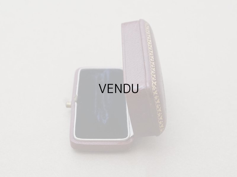 画像5: アンティーク 本革製 ジュエリーボックス 金彩入り ボルドー エパングル