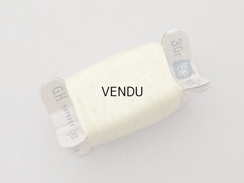 画像4: アンティーク  猫の糸巻き ボルドー レモン色 - AU MINET -