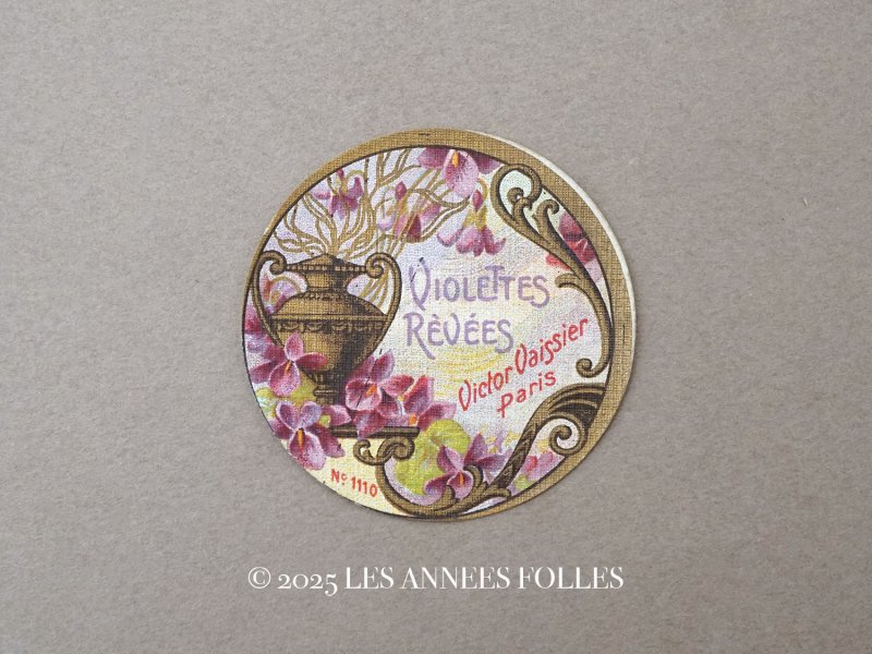 画像1: アンティーク パフュームラベル 菫 VIORETTES REVES - VICTOR VAISSIER -