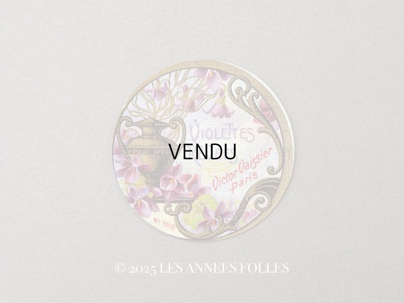 画像1: アンティーク パフュームラベル 菫 VIORETTES REVES - VICTOR VAISSIER -
