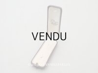 アンティーク 本革製 ジュエリーボックス ボルドー エパングル