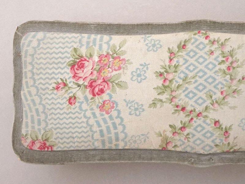 画像4: アンティーク グローブボックス 薔薇模様のカルトナージュボックス　