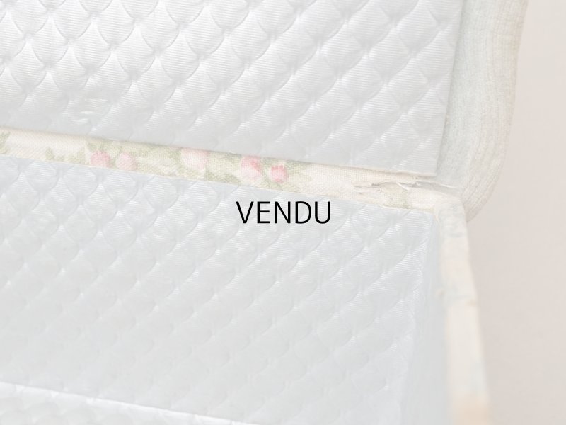 画像19: アンティーク グローブボックス 薔薇模様のカルトナージュボックス　