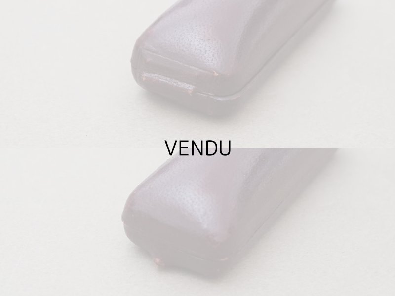 画像7: アンティーク 本革製 ジュエリーボックス ボルドー エパングル