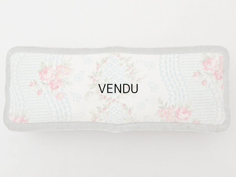 画像3: アンティーク グローブボックス 薔薇模様のカルトナージュボックス　