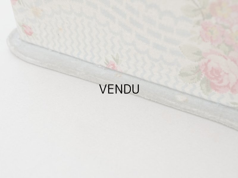 画像10: アンティーク グローブボックス 薔薇模様のカルトナージュボックス　