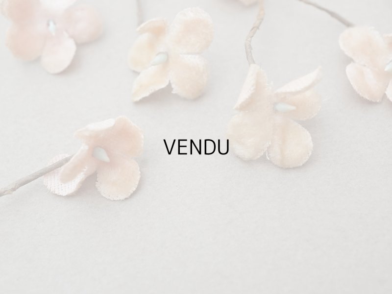 画像4: 【クリスマスセール2025対象外】アンティーク ベルベットの布花 9ピースのセット ピーチピンク