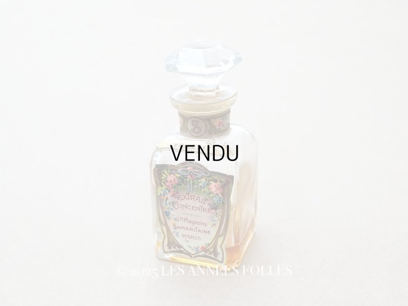 画像1: アンティーク パフュームボトル 香水瓶 サマリテーヌ百貨店 EXTRAIT CONCENTRE - GRANDS MAGASINS DE LA SAMARITAINE PARIS -