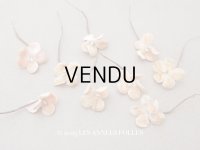 【クリスマスセール2025対象外】アンティーク ベルベットの布花 9ピースのセット ピーチピンク