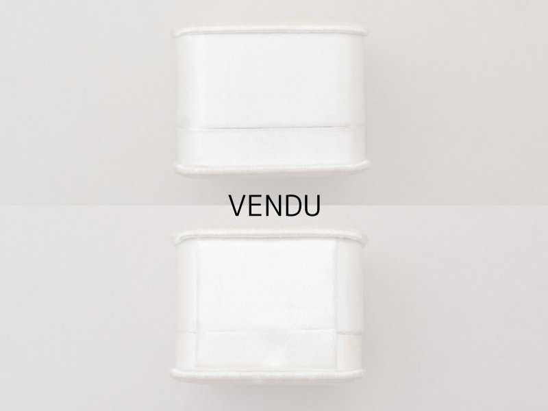 画像5: アンティーク シルクサテンのジュエリーボックス  オフホワイト