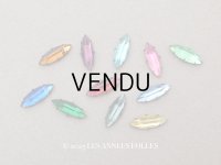 19世紀末 アンティーク グラスストーン 11ピースのセット ラインストーン