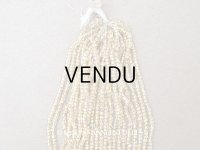 アンティーク ライン入り クリア＆シャンパンゴールド シードビーズ ガラスビーズ 62g