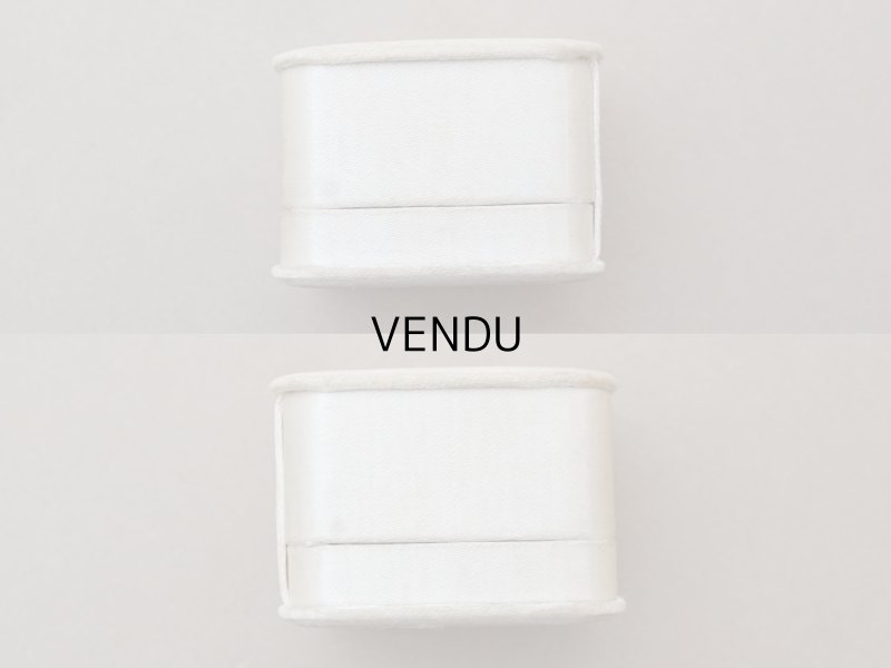 画像4: アンティーク シルクサテンのジュエリーボックス  オフホワイト