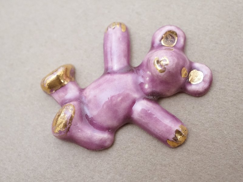 画像3: 【クリスマスセール2025対象外】アンティーク ベア モチーフ セラミック製