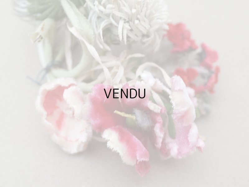 画像9: 【クリスマスセール2025対象外】アンティーク ベルベットの布花のブーケ　