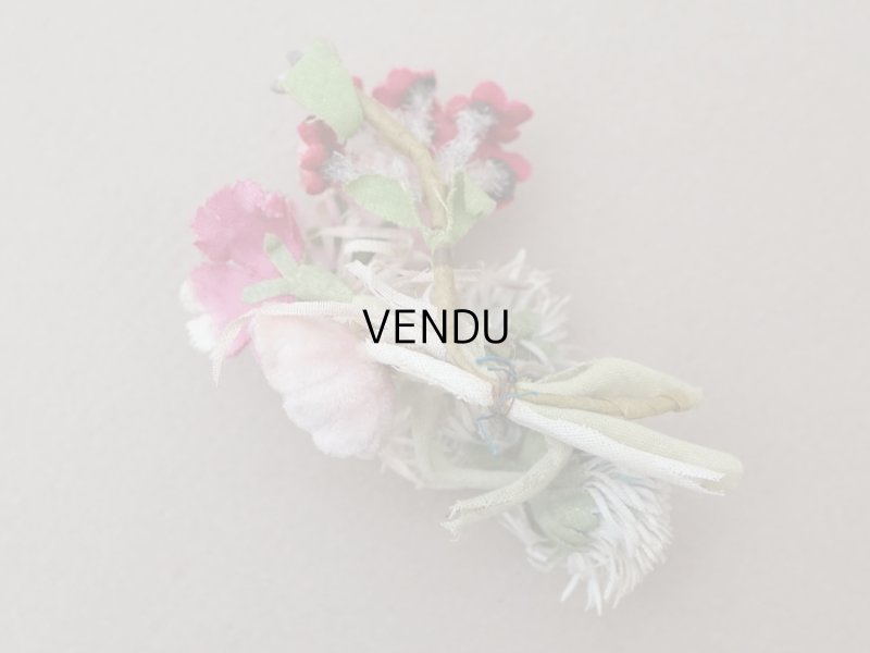 画像10: 【クリスマスセール2025対象外】アンティーク ベルベットの布花のブーケ　