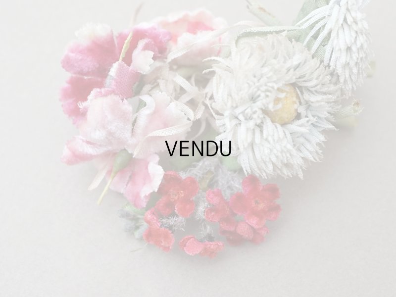 画像8: 【クリスマスセール2025対象外】アンティーク ベルベットの布花のブーケ　