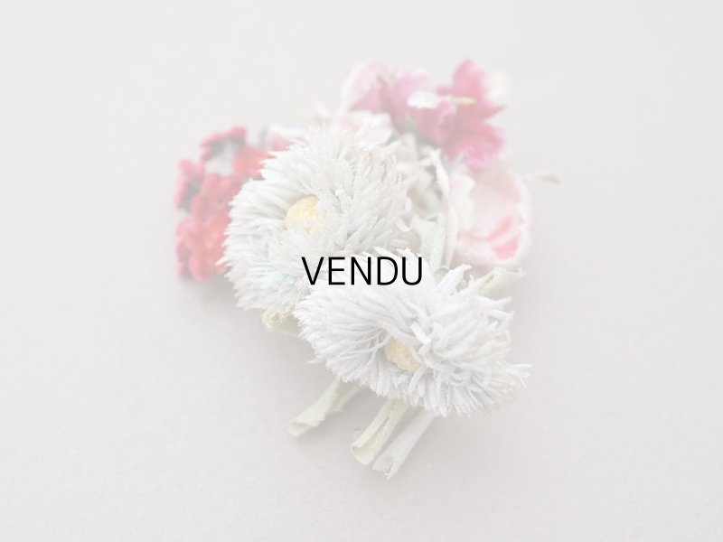 画像7: 【クリスマスセール2025対象外】アンティーク ベルベットの布花のブーケ　