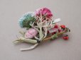 画像5: 【クリスマスセール2025対象外】アンティーク ベルベットの布花のブーケ　 (5)