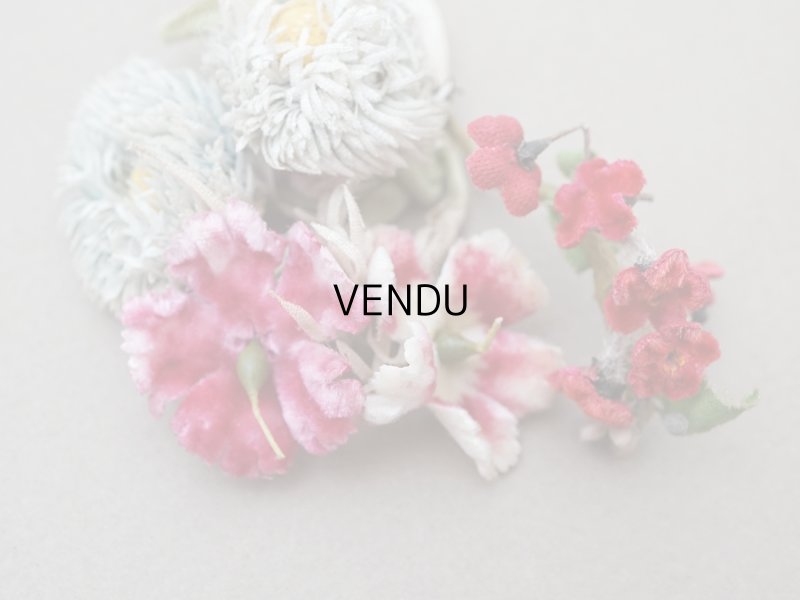 画像4: 【クリスマスセール2025対象外】アンティーク ベルベットの布花のブーケ　