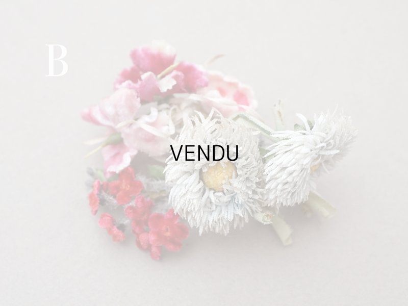 画像6: 【クリスマスセール2025対象外】アンティーク ベルベットの布花のブーケ　