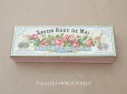 画像1: 【クリスマスセール2025対象外】アンティーク 薔薇のソープボックス レースペーパー付き SAVON ROSE DE MAI - VIBERT FRERES PARIS - (1)