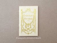 【クリスマスセール2025対象外】1911年 アンティーク 薔薇とリボンのガーランド 小さなカレンダーのカルネ  - CHOCOLAT MASSON -