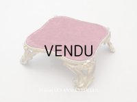 ＊蚤の市＊アンティーク ベルベットの台座 ボルドー 