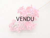 【クリスマスセール2025対象外】アンティーク ライラックの布花 チェリーピンク