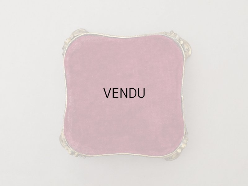 画像3: ＊蚤の市＊アンティーク ベルベットの台座 ボルドー 