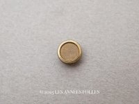 【クリスマスセール2025対象外】19世紀 アンティーク 極小 メタルボタン 8mm ゴールド