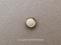 【クリスマスセール2025対象外】19世紀 アンティーク 極小 メタル＆リネンボタン 6.5mm 