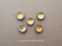 【クリスマスセール2025対象外】19世紀 アンティーク 極小 メタルボタン 7mm 5点セット