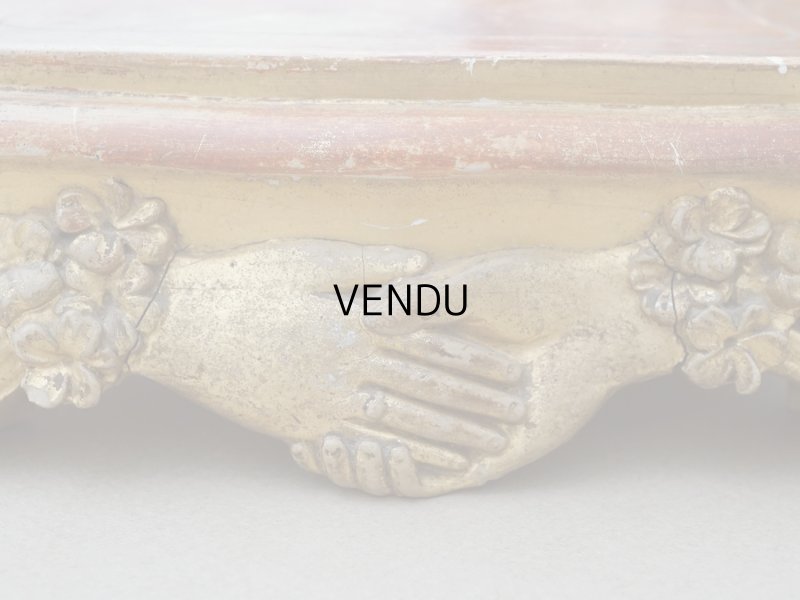 画像10: 【クリスマスセール2025対象外】19世紀末 アンティーク マリアージュの台座 ハンドモチーフ