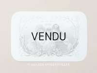 【クリスマスセール2025対象外】未使用 アンティーク お菓子箱のラベル 鈴蘭のフレーム ドラジェ 