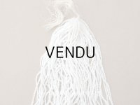 アンティーク 極小 パールホワイトのシードビーズ 1cm=10粒 72〜88g