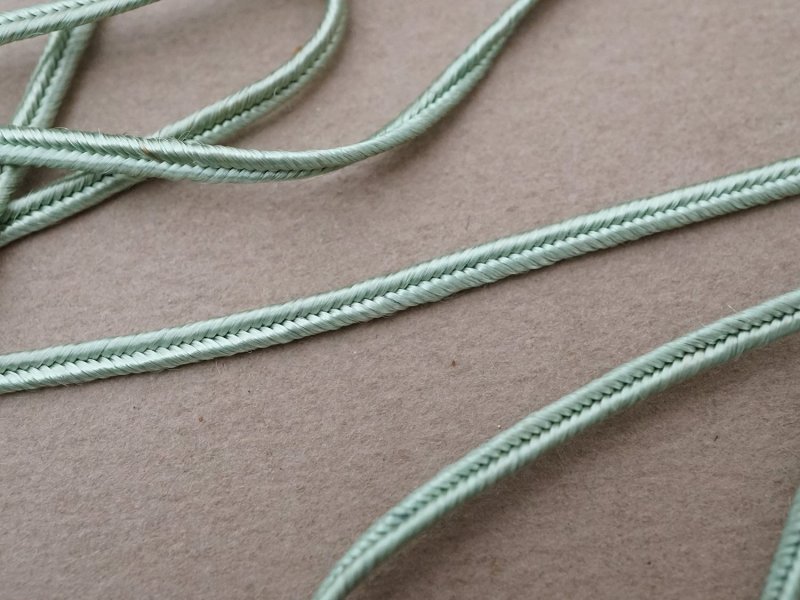 画像3: アンティーク 紐 ミントグリーン 3m 2mm幅