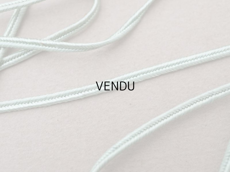 画像3: アンティーク 紐 ミントグリーン 3m 2mm幅