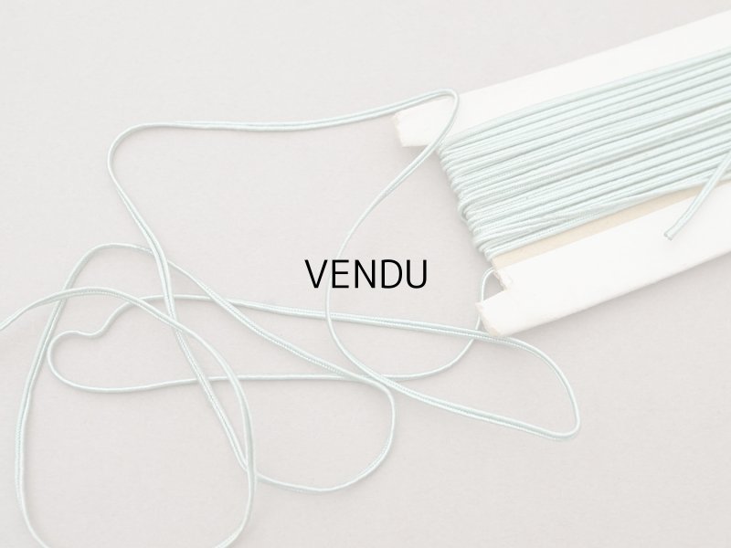 画像2: アンティーク 紐 ミントグリーン 3m 2mm幅