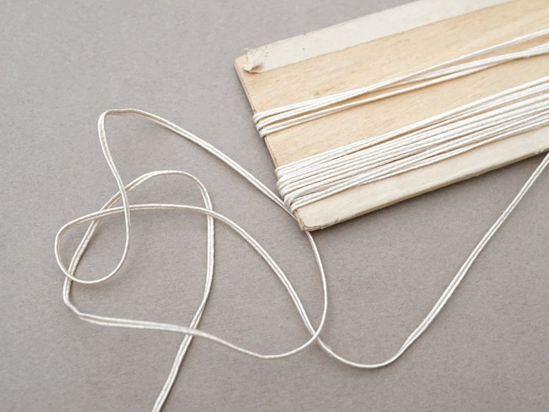 画像2: アンティーク 紐 オフホワイト 3m 2mm幅