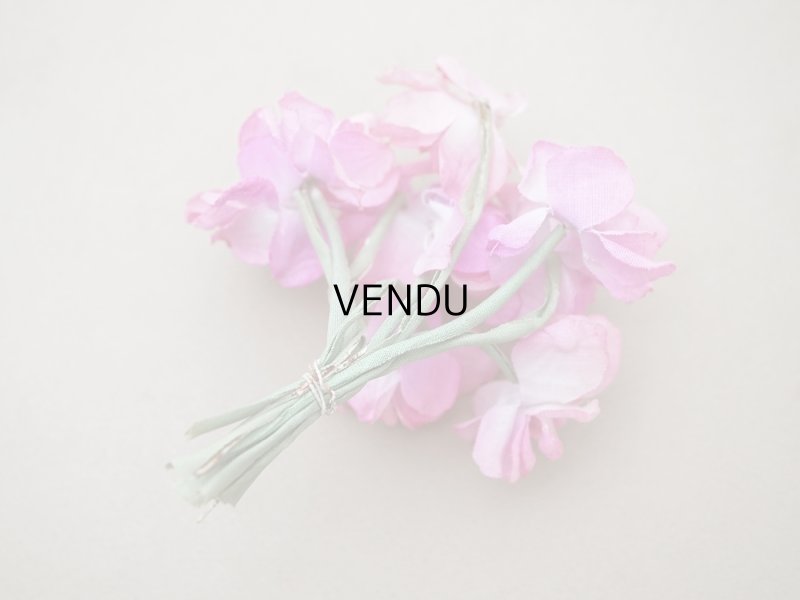 画像4: アンティーク 菫の布花 パルマ菫 ピンク