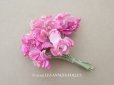 画像1: アンティーク 菫の布花 パルマ菫 ピンク (1)